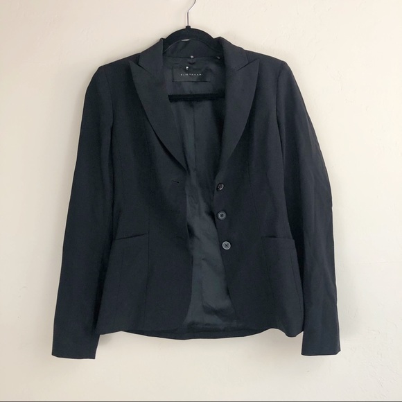 Elie Tahari Virgin Wool Black Blazer Jacket - Picture 5 of 5